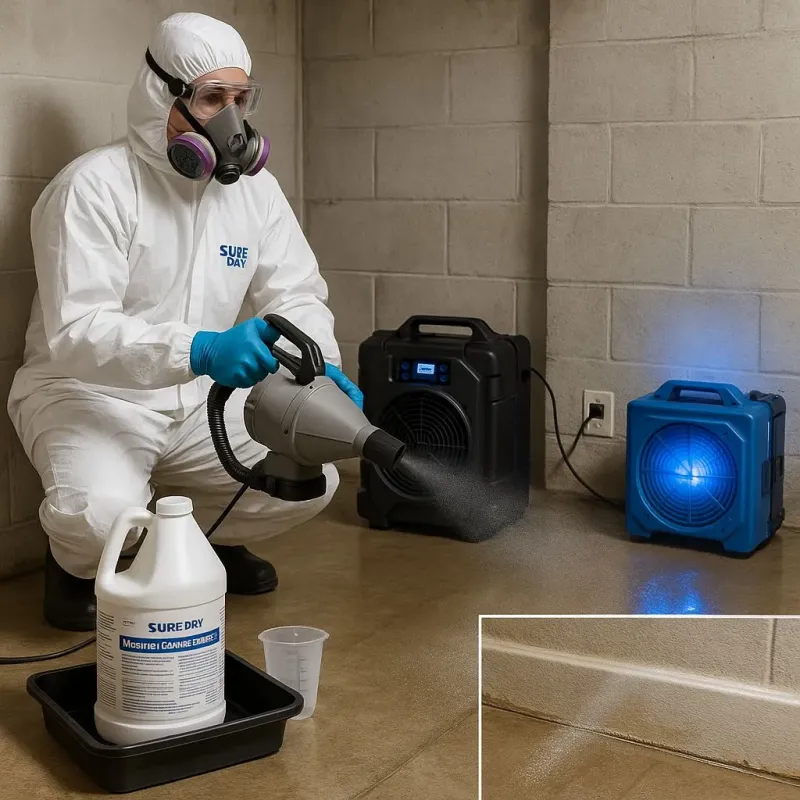 Sanitization and Odor Removal process in Plainville, CT